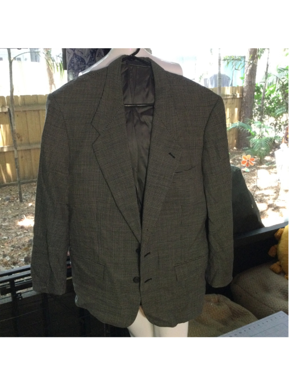 Men's Givenchy Monsieur Wool Sport Coat Blazer Black White